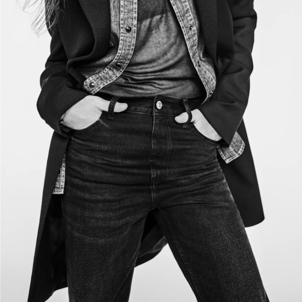 Zara Charlotte Gainsbourg Collection Straight Leg Jeans.